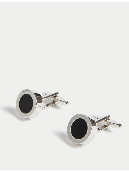 Marks & Spencer Okrugli manžetni gumbovi Marks & Spencer srebrna