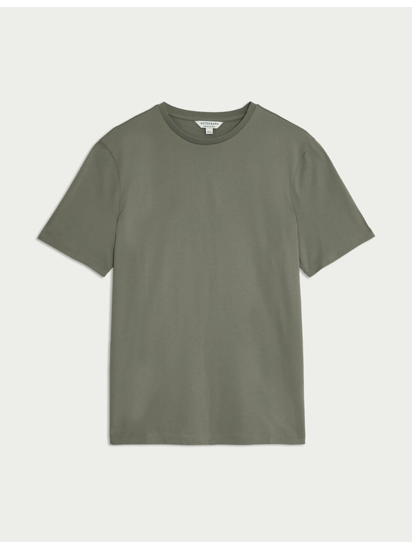 Marks & Spencer Majica od premium pamučne tkanine, uski kroj Marks & Spencer zelena