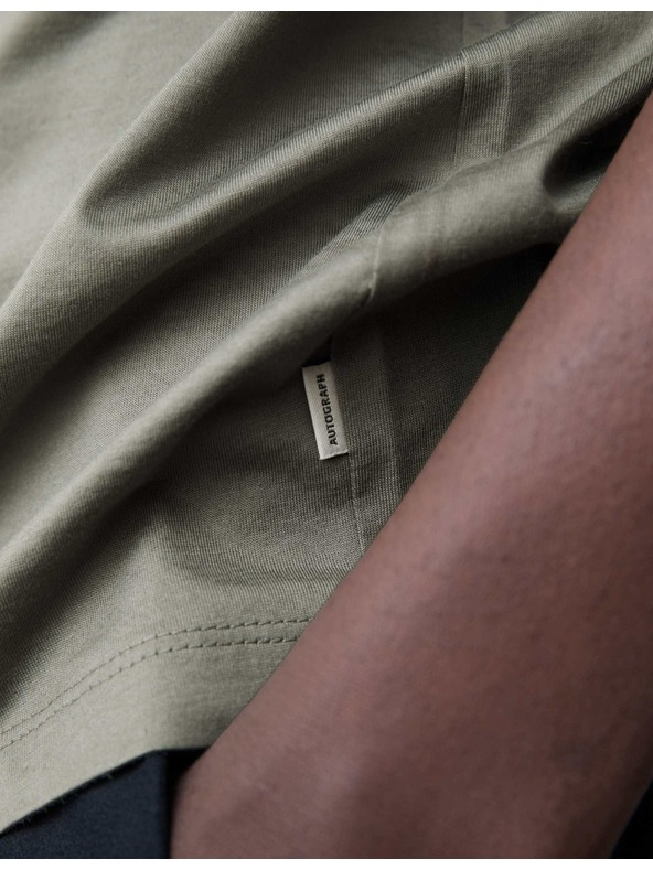 Marks & Spencer Majica od premium pamučne tkanine, uski kroj Marks & Spencer zelena