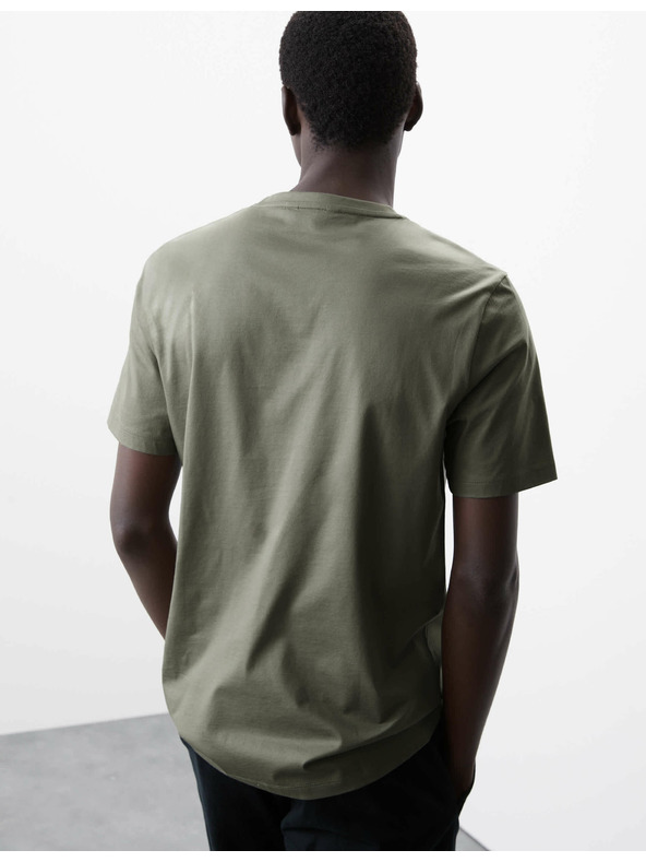 Marks & Spencer Majica od premium pamučne tkanine, uski kroj Marks & Spencer zelena