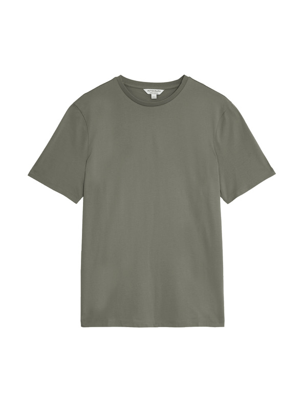 Marks & Spencer Majica od premium pamučne tkanine, uski kroj Marks & Spencer zelena