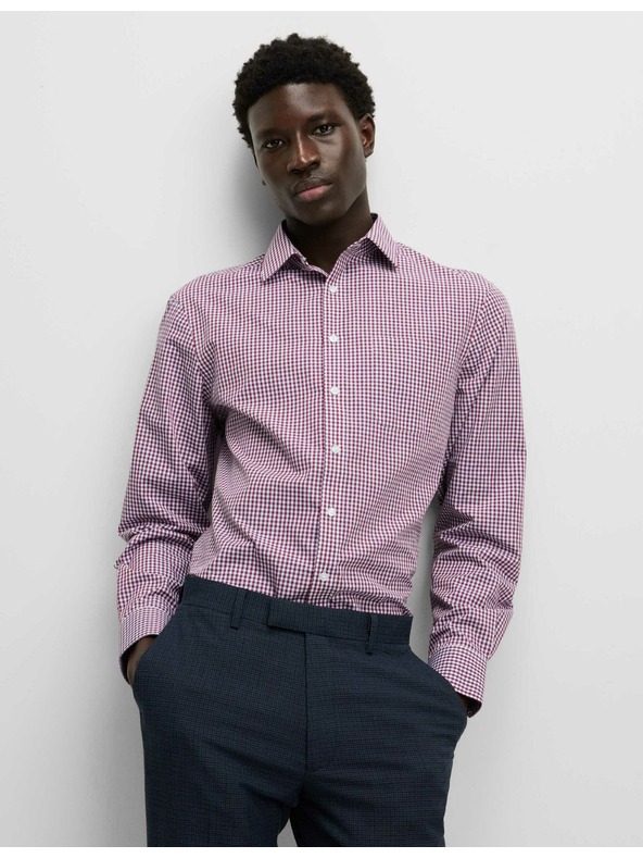 Marks & Spencer Karirane košulje normalnog kroja za lagano glačanje, 2 kom Marks & Spencer crvena