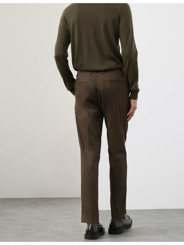 Marks & Spencer Super lagane hlače chino hlače, standardne Marks & Spencer zelene boje