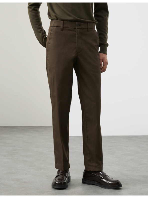Marks & Spencer Super lagane hlače chino hlače, standardne Marks & Spencer zelene boje