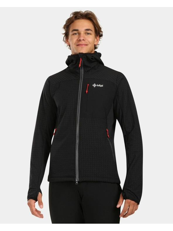 Kilpi Muška flis dukserica s kapuljačom Kilpi FRENI-M Crna