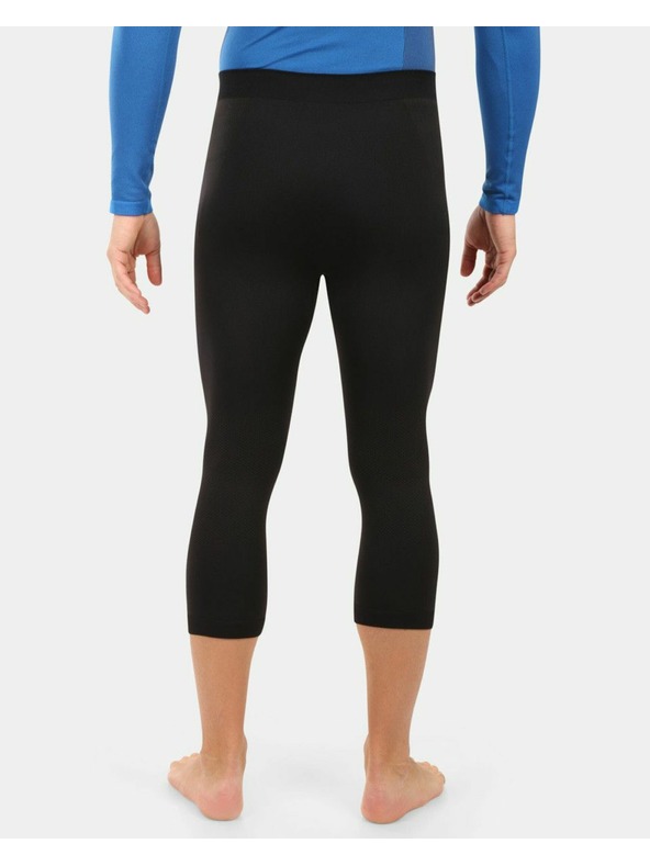 Kilpi Muške bešavne 3/4 termo hlače Kilpi NIELO-M Crne