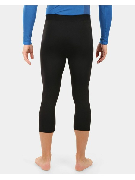 Kilpi Muške bešavne 3/4 termo hlače Kilpi NIELO-M Crne