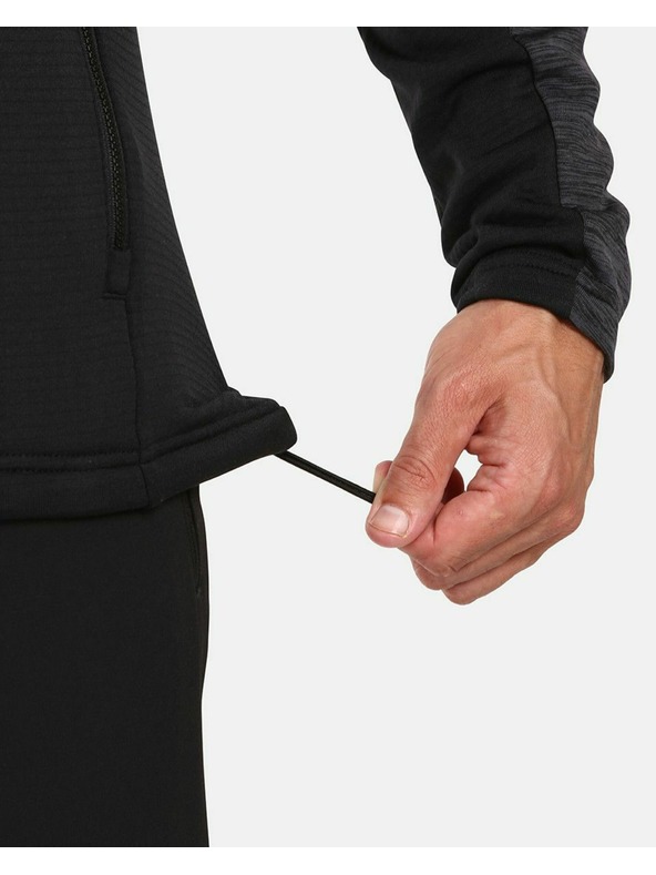 Kilpi Kilpi ERIN-M muška funkcionalna majica s kapuljačom crna