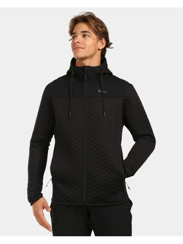 Kilpi Muška topla flis dukserica s kapuljačom Kilpi NEVIA-M Crna