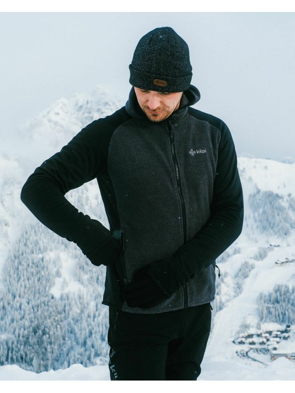 Kilpi Muška flis dukserica Kilpi VERSAM-M Crna