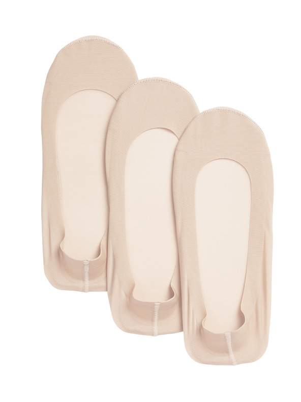 Marks & Spencer 3 kom nisko postavljenih čarapa Marks & Spencer bež