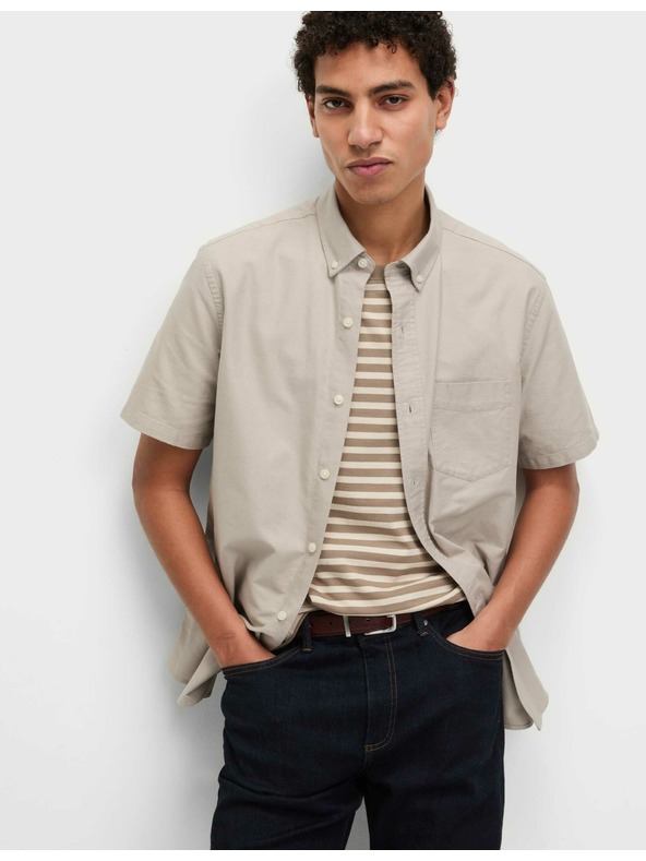 Marks & Spencer Ultimate Marks & Spencer Pure Cotton Oxford Shirt Cream
