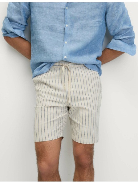 Marks & Spencer Kratke hlače od lnene mješavine, s elastičnim strukom Marks & Spencer bež