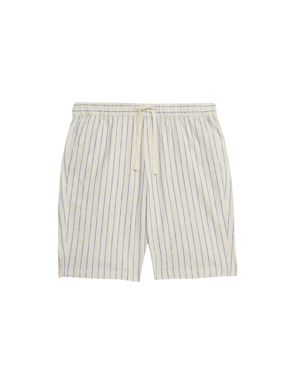 Marks & Spencer Kratke hlače od lnene mješavine, s elastičnim strukom Marks & Spencer bež