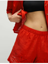 Marks & Spencer Plaže kratke hlače od čiste pamučne tkanine s izrezom Marks & Spencer crvena