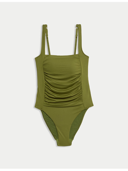 Marks & Spencer Kupaći kostim koji oblikuje trbuh, s umetcima i kvadratnim izrezom Marks & Spencer zelena