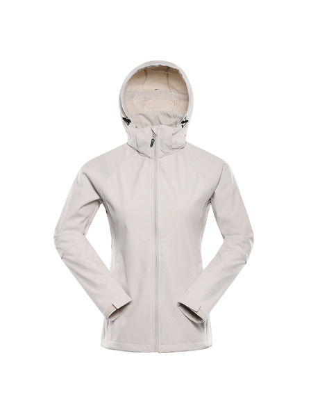 ALPINE PRO Ženska softshell jakna s DWR tretmanom ALPINE PRO HOORA moonbeam