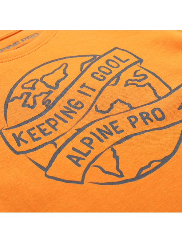 ALPINE PRO Dječja majica od organske pamuke ALPINE PRO ECOMO 2 autumn maple varijanta pc