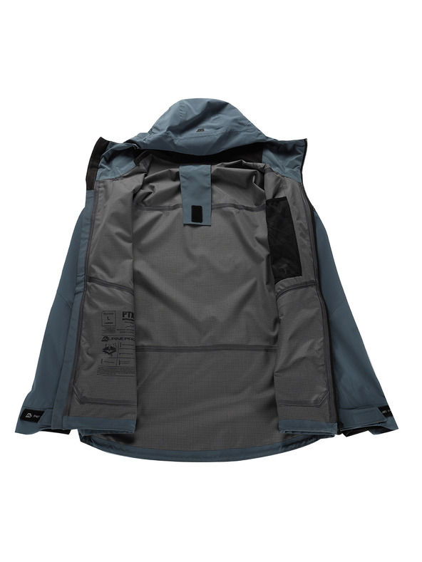 ALPINE PRO Muška vodootporna jakna s ptx membranom ALPINE PRO ZARR dark slate