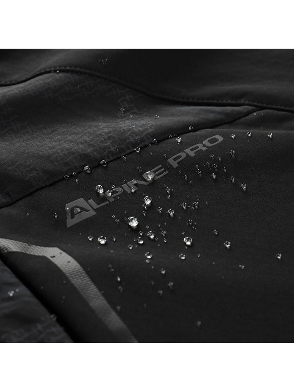 ALPINE PRO Muška softshell jakna s membranom ALPINE PRO HOOR black varijanta pa
