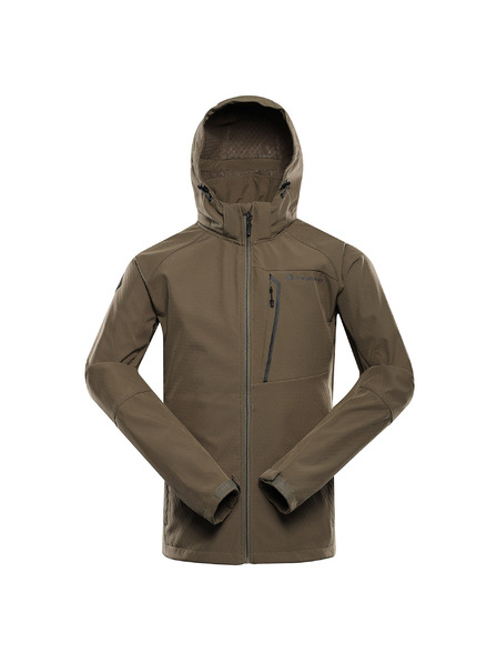 ALPINE PRO Muška softshell jakna s membranom ALPINE PRO HOOR stone gray