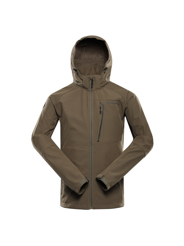 ALPINE PRO Muška softshell jakna s membranom ALPINE PRO HOOR stone gray
