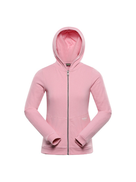 NAX Dječji pamučni hoodie nax NAX MOLDO romance rose
