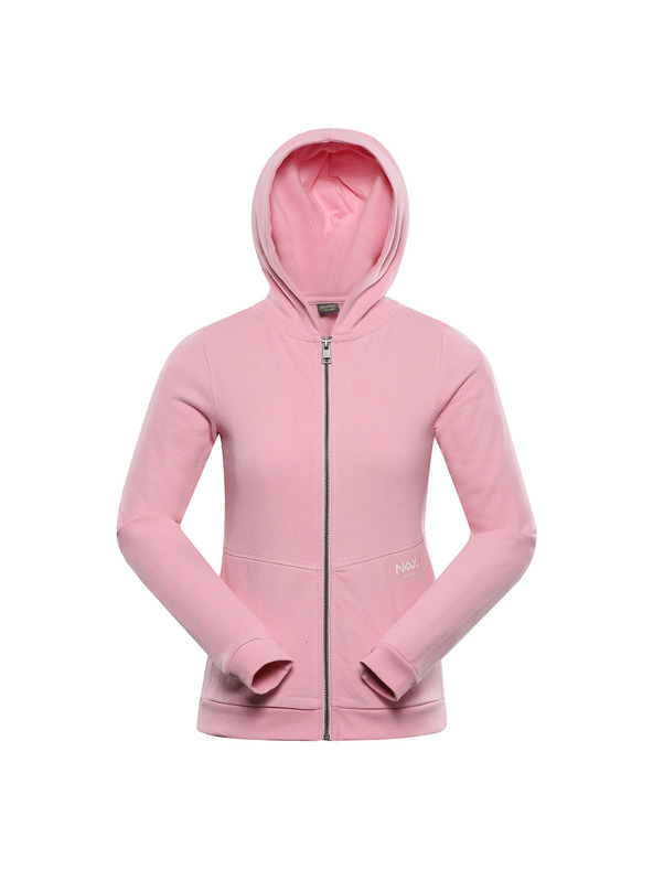 NAX Dječji pamučni hoodie nax NAX MOLDO romance rose