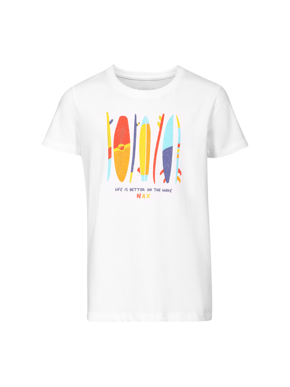 NAX Dječja pamučna majica nax NAX OMESO white