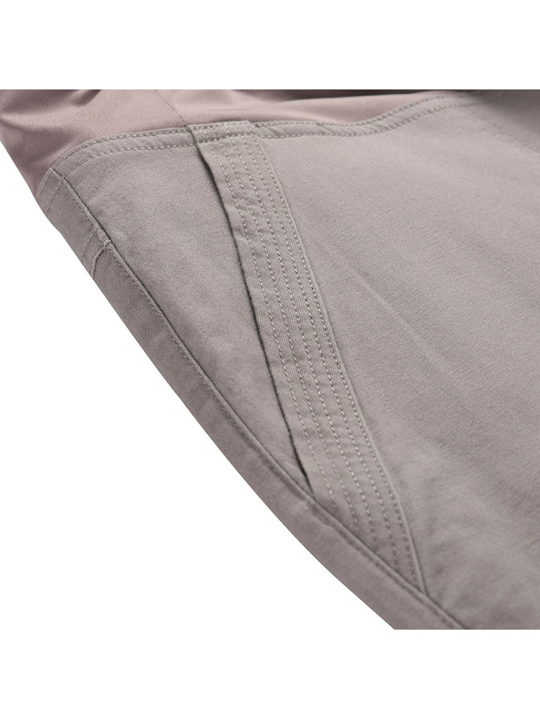 ALPINE PRO Ženske pamučne hlače ALPINE PRO ZAMENA driftwood