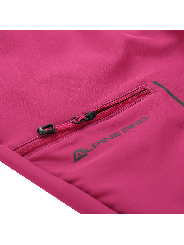 ALPINE PRO Ženske softshell capri hlače ALPINE PRO WEDERA 2 fuchsia red