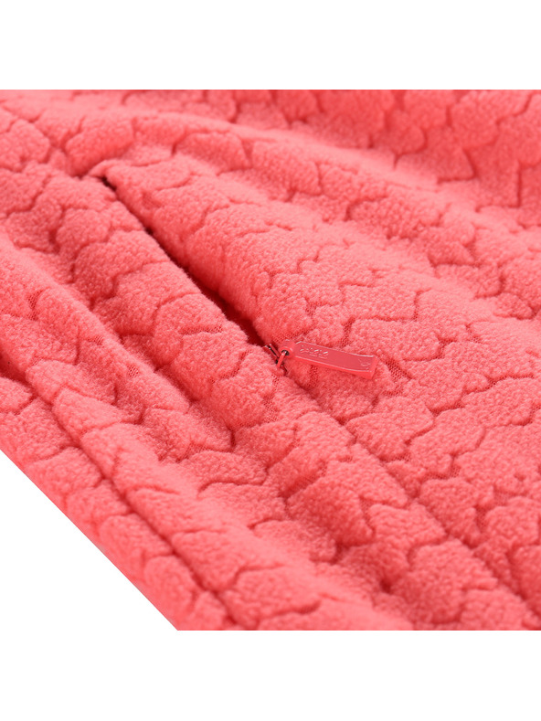 ALPINE PRO Ženska topla dukserica od mikroflisa ALPINE PRO SIUSA 3 calypso coral