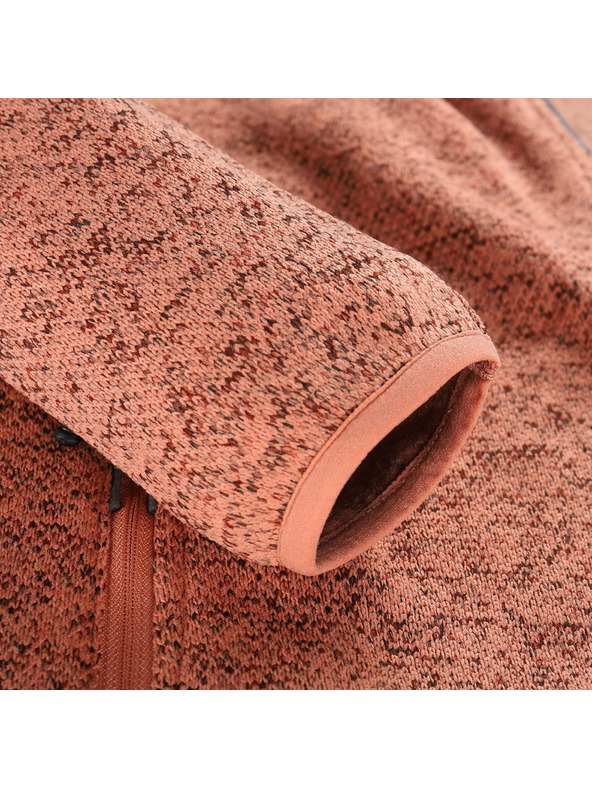 ALPINE PRO Ženski topli pulover na patent ALPINE PRO ZEGA 2 tawny orange