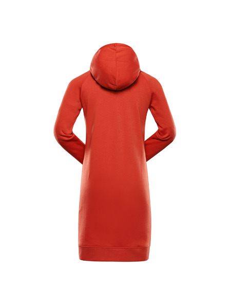 ALPINE PRO Ženske mikina haljine ALPINE PRO OLEBA red clay