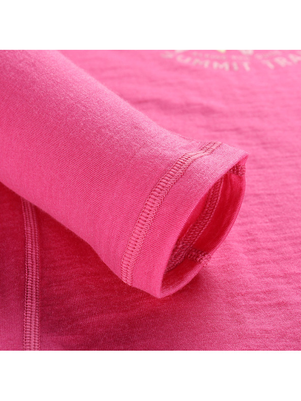 ALPINE PRO Ženska majica od merino vune ALPINE PRO MERENA fuchsia fedora varijanta pa