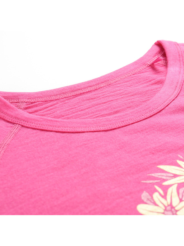 ALPINE PRO Ženska majica od merino vune ALPINE PRO MERENA fuchsia fedora varijanta pa