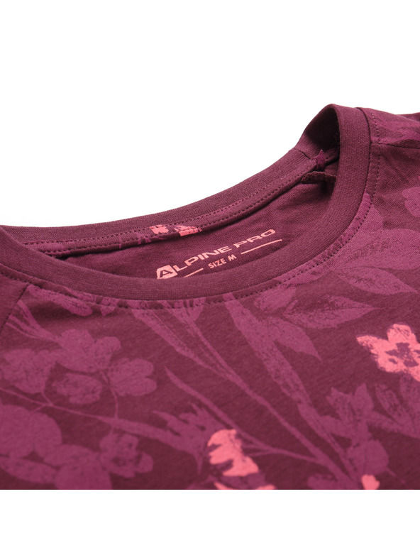 ALPINE PRO Ženska majica od organske pamuke ALPINE PRO GRETTA winetasting varijanta pa