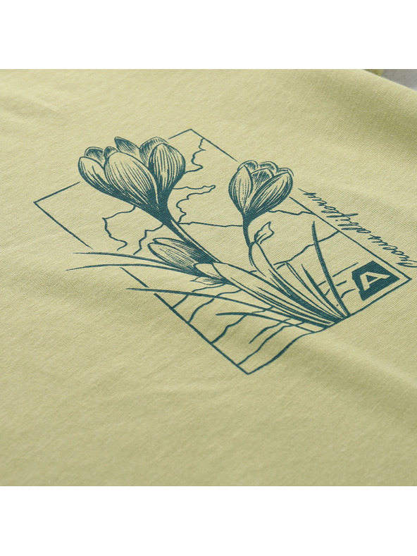 ALPINE PRO Ženska majica od organske pamučne tkanine ALPINE PRO TERMESA weeping willow varijanta pb