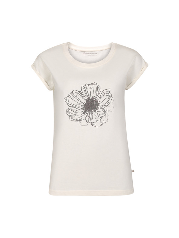 ALPINE PRO Ženska majica od nemršljivog materijala ALPINE PRO NOGERA creme varijanta pb