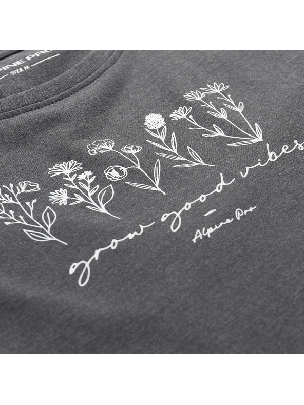 ALPINE PRO Ženska pamučna majica ALPINE PRO MOROLA dk. true gray varijanta pc