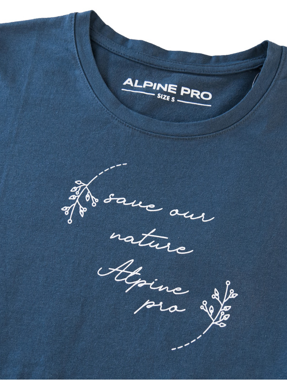 ALPINE PRO Ženska pamučna majica ALPINE PRO BADENA blue wing teal