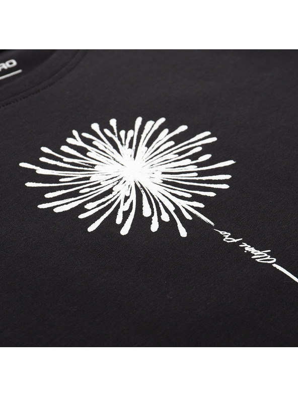 ALPINE PRO Ženska pamučna majica ALPINE PRO MOROLA black varijanta pa