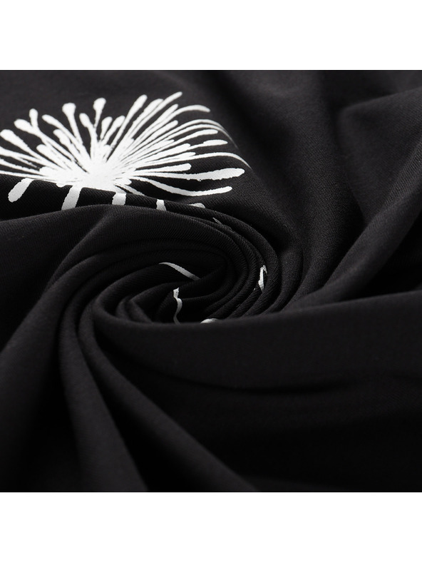 ALPINE PRO Ženska pamučna majica ALPINE PRO MOROLA black varijanta pa