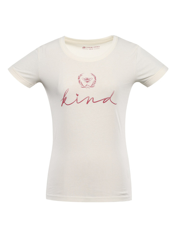 ALPINE PRO Ženska majica od organske pamuke ALPINE PRO TERMESA 2 creme varijanta pb