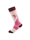 ALPINE PRO Dječje skijaške čarape od merino vune ALPINE PRO SKYRO light lilac