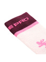 ALPINE PRO Dječje skijaške čarape od merino vune ALPINE PRO SKYRO light lilac