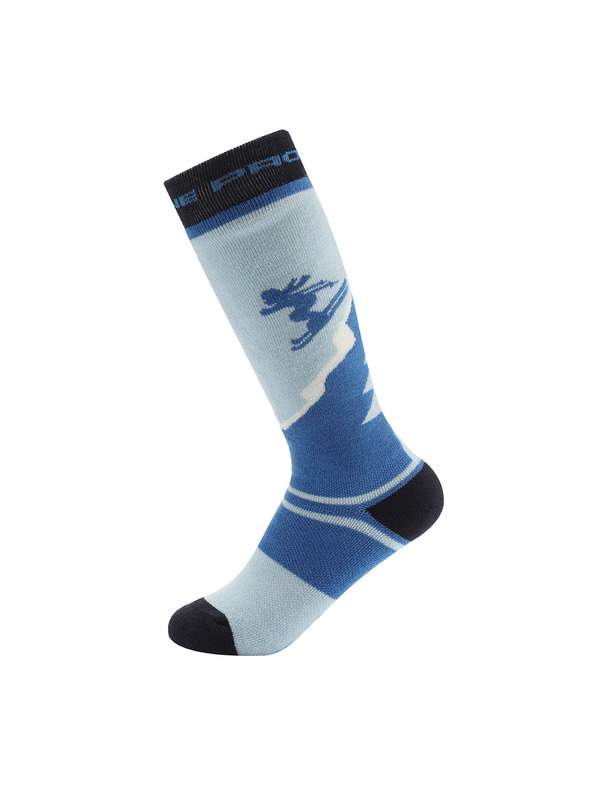 ALPINE PRO Dječje skijaške čarape od merino vune ALPINE PRO SKYRO windsurfer