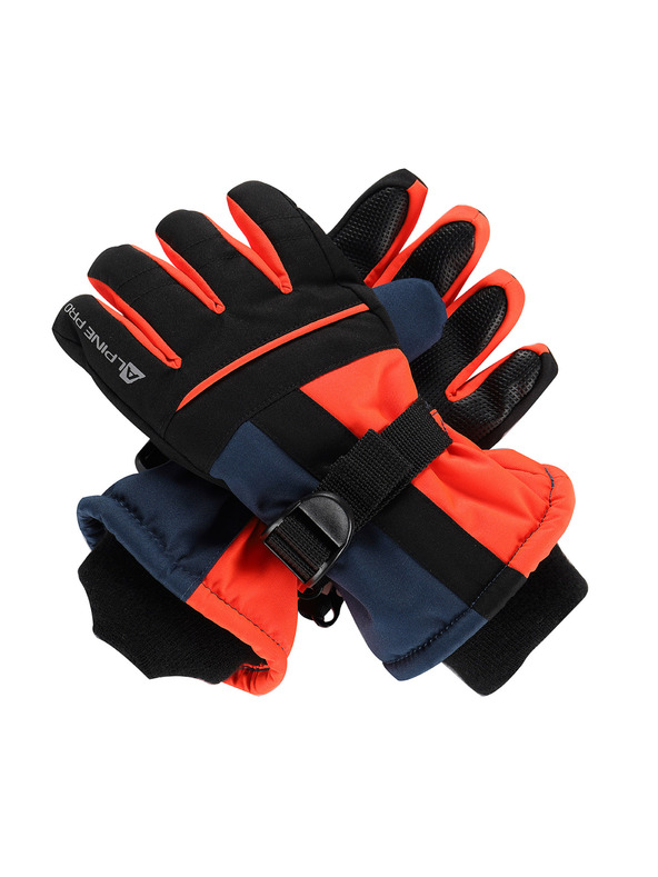 ALPINE PRO Dječje rukavice s membranom ptx ALPINE PRO LORDO 2 neon red