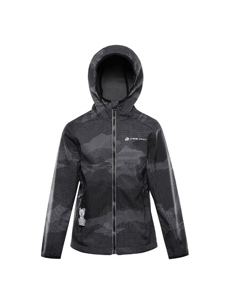 ALPINE PRO Dječja softshell jakna s membranom ALPINE PRO EZORO black varijanta pa