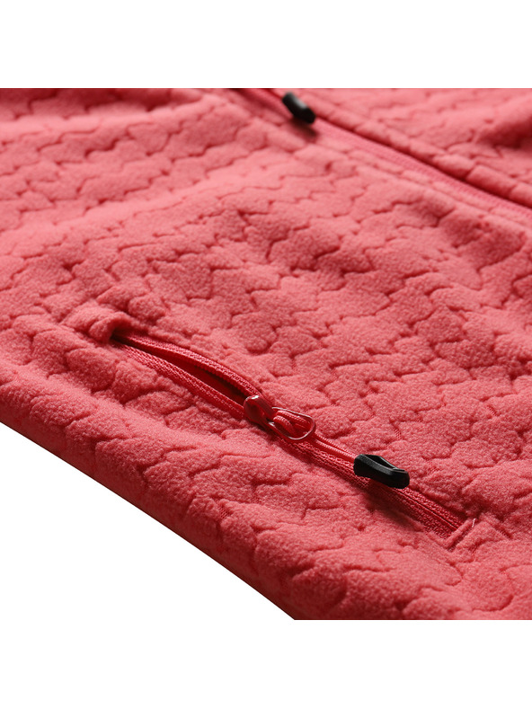 ALPINE PRO Dječja topla dukserica od mikroflisa ALPINE PRO SIUSO 3 calypso coral